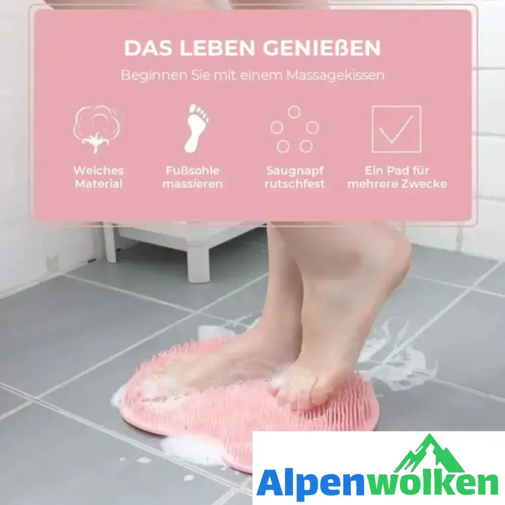 Alpenwolken - Rutschfestes Silikon-Massagepad