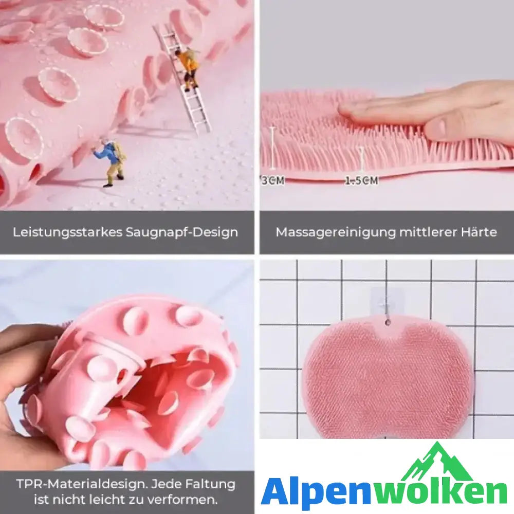 Alpenwolken - Rutschfestes Silikon-Massagepad