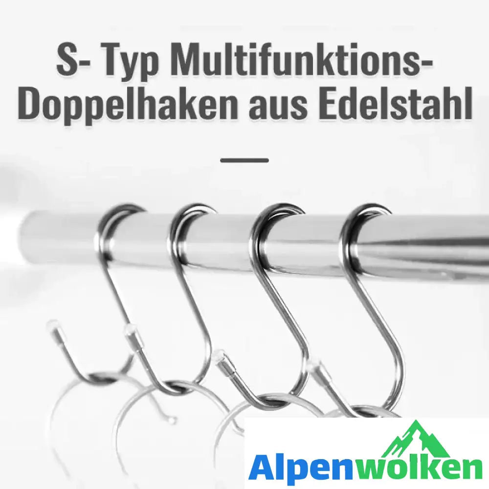 Alpenwolken - S- Typ Multifunktions-Doppelhaken aus Edelstahl