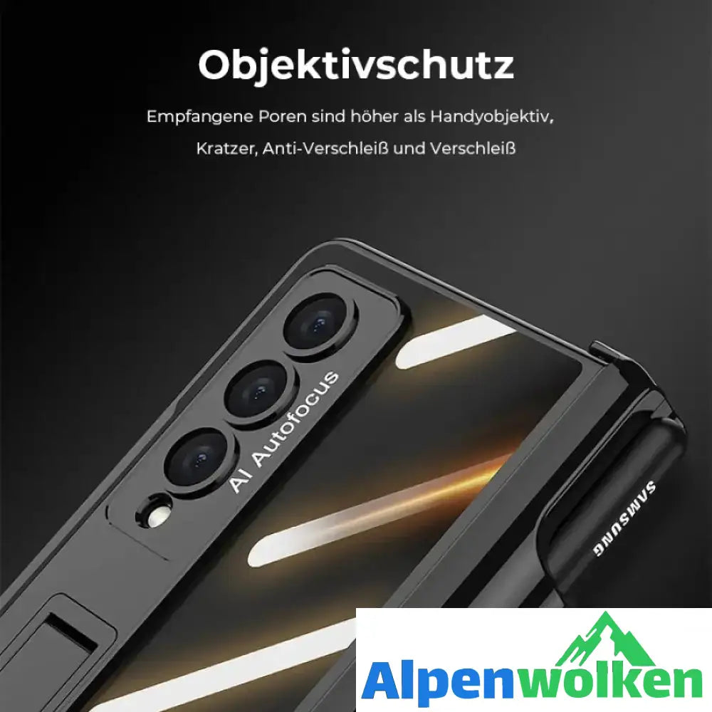 Alpenwolken - Samsung faltbare Handyhülle mit integrierter Folie