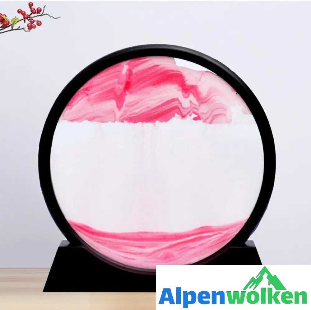 Alpenwolken - Sanduhr für Wohnkultur rosa