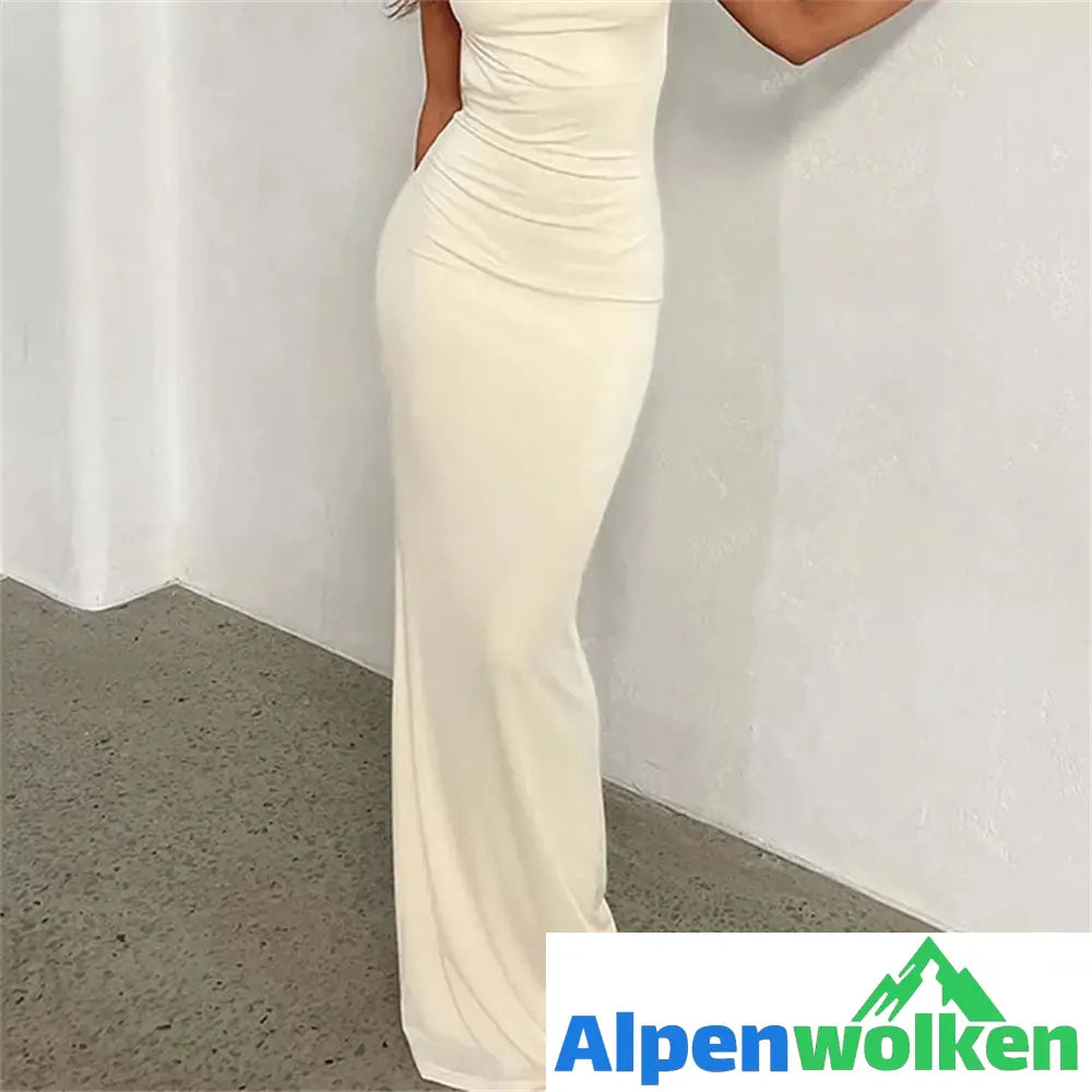 Alpenwolken - Sarah Kleid mit Offenem Rücken