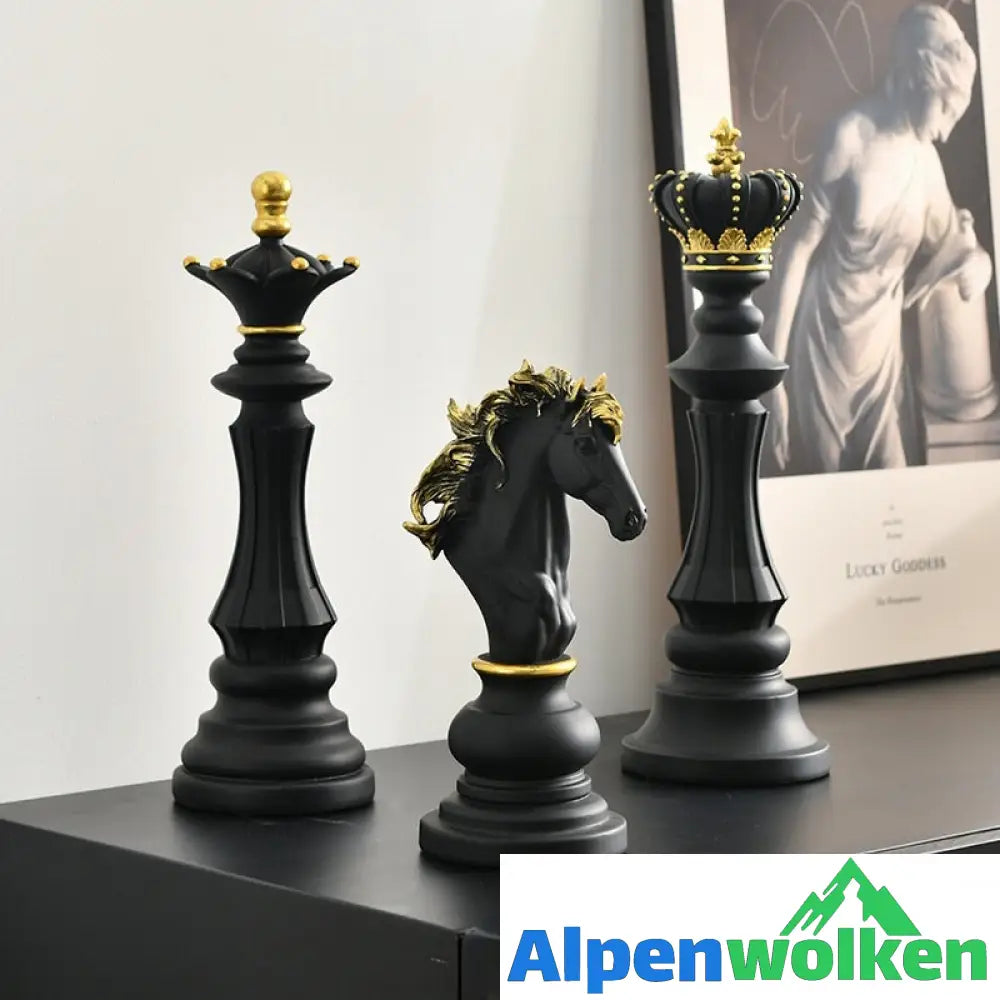 Alpenwolken - Schach-Statue