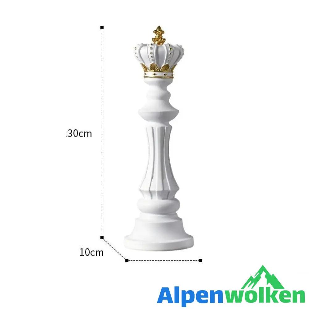 Alpenwolken - Schach-Statue Bischof (wit)