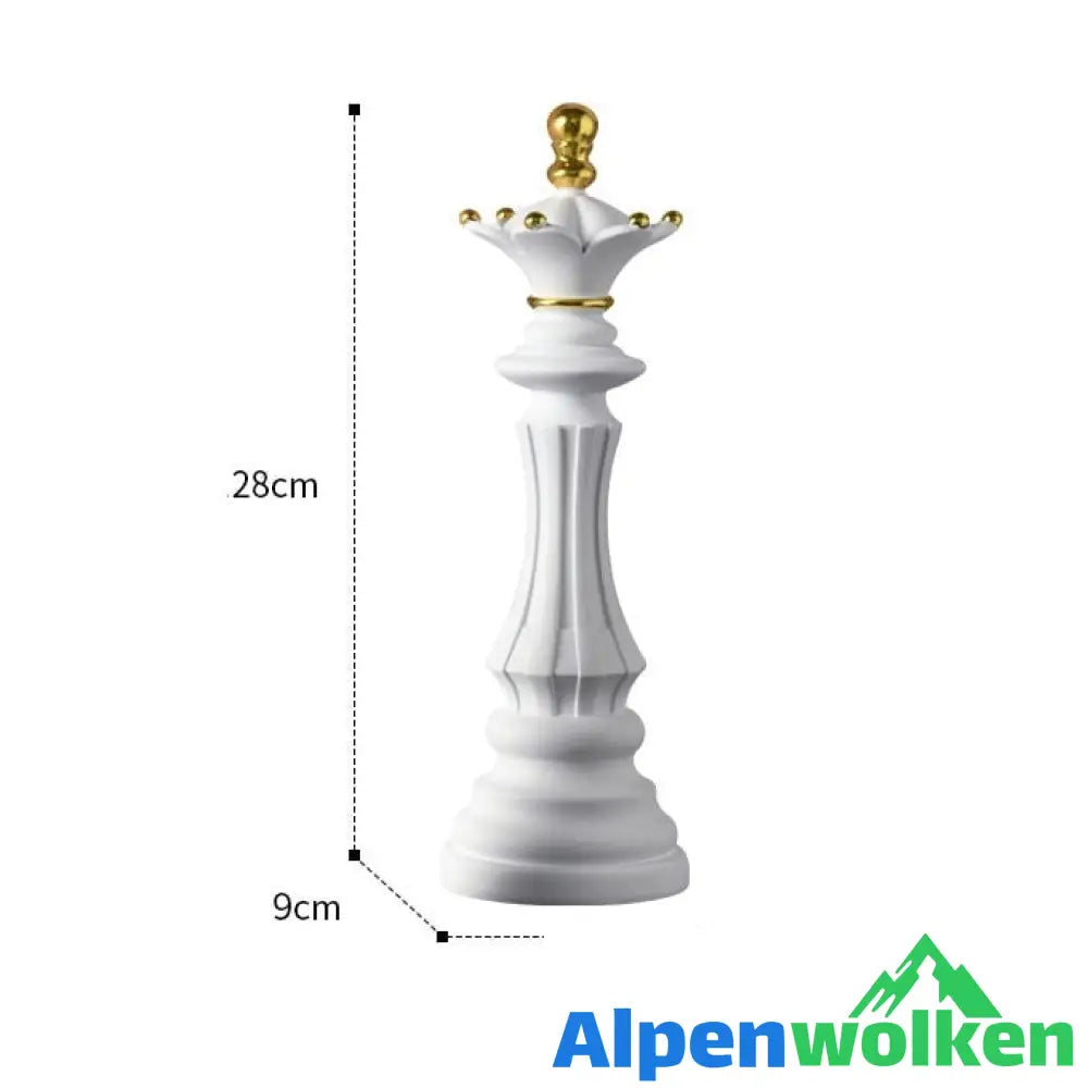 Alpenwolken - Schach-Statue Königin (wit)