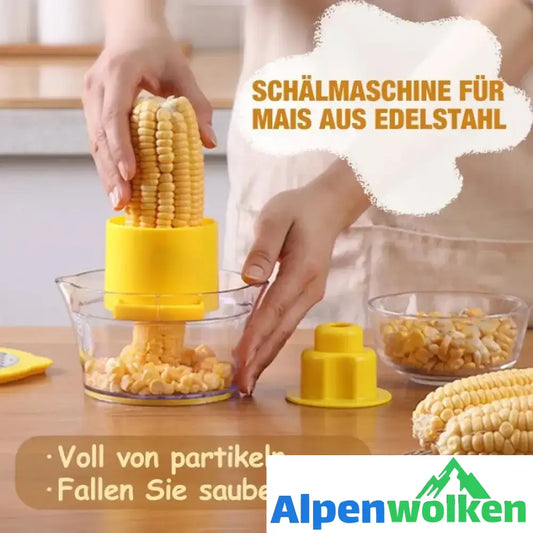 Alpenwolken - Schälmaschine für Mais aus Edelstahl