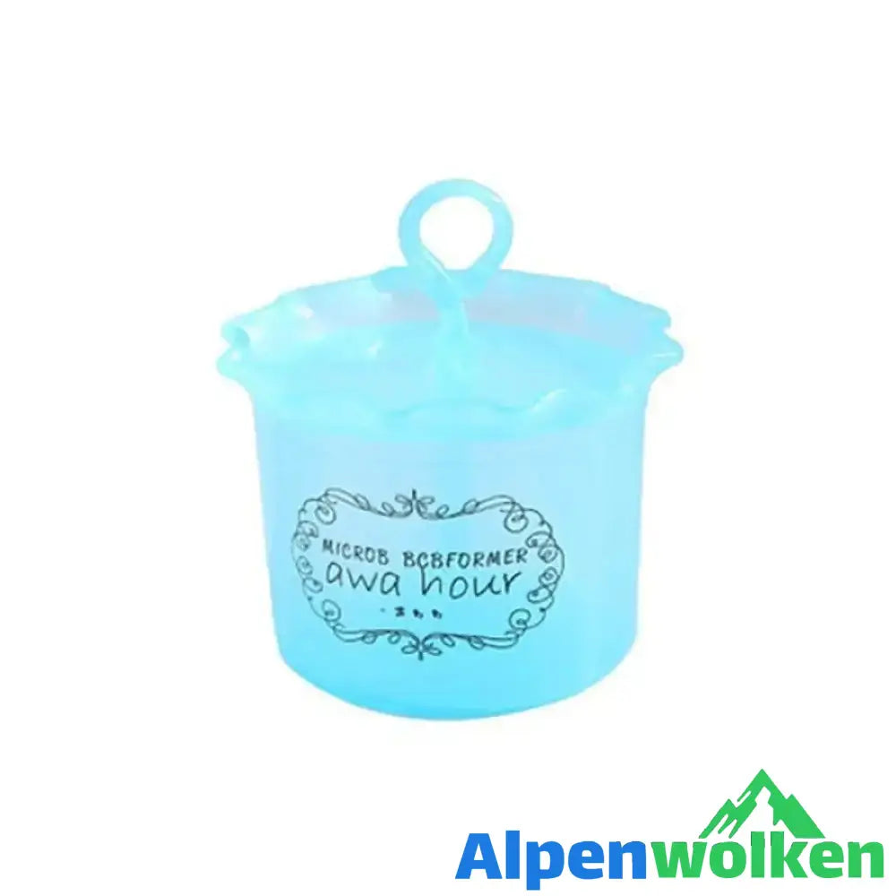 Alpenwolken - Schäumender Becher blau