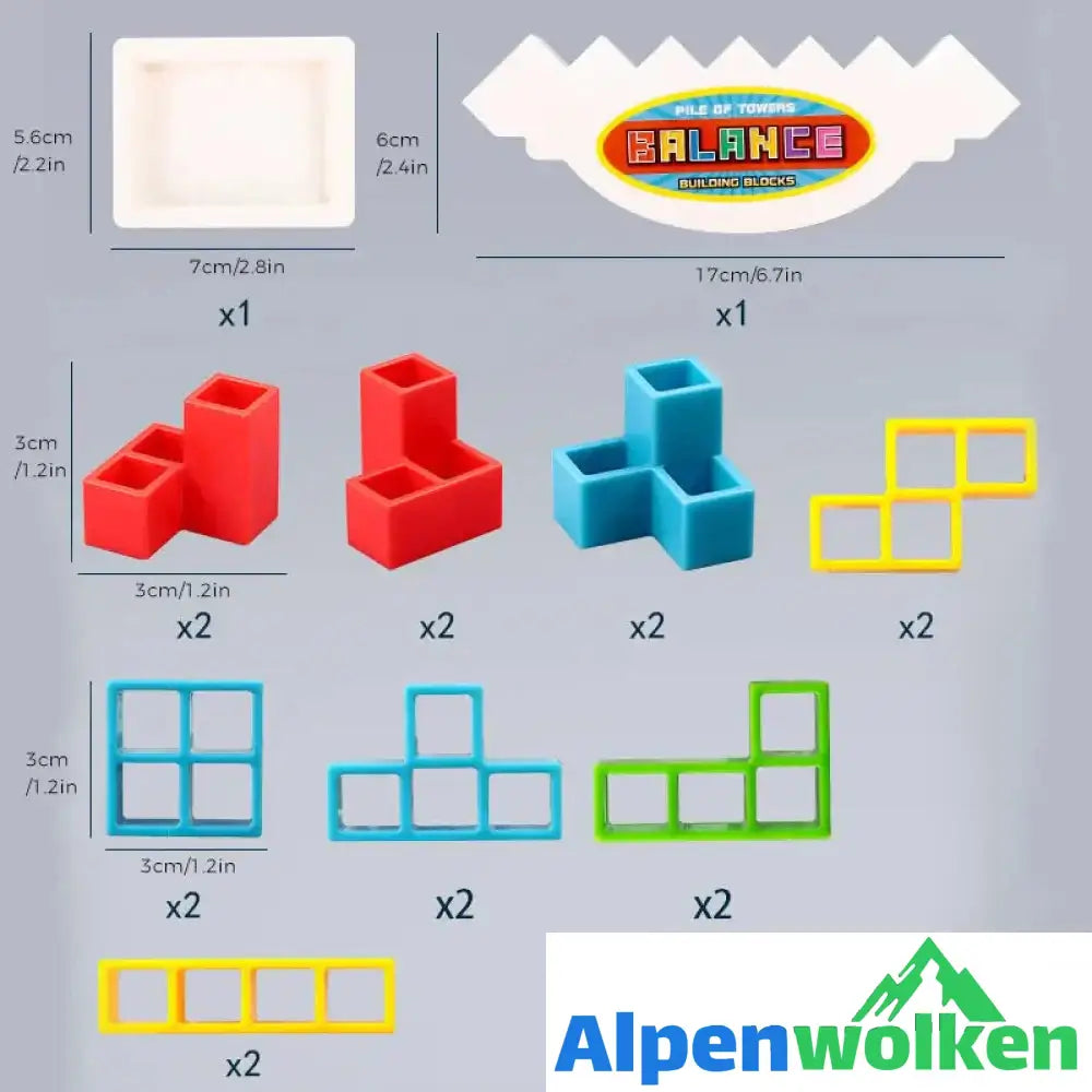 Alpenwolken - Schaukelstapel hoch Kinder-Balance-Spielzeug