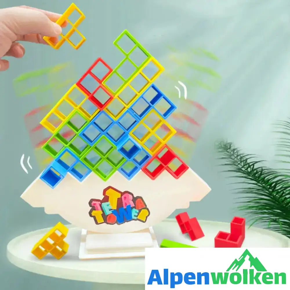 Alpenwolken - Schaukelstapel hoch Kinder-Balance-Spielzeug 48 Baustein