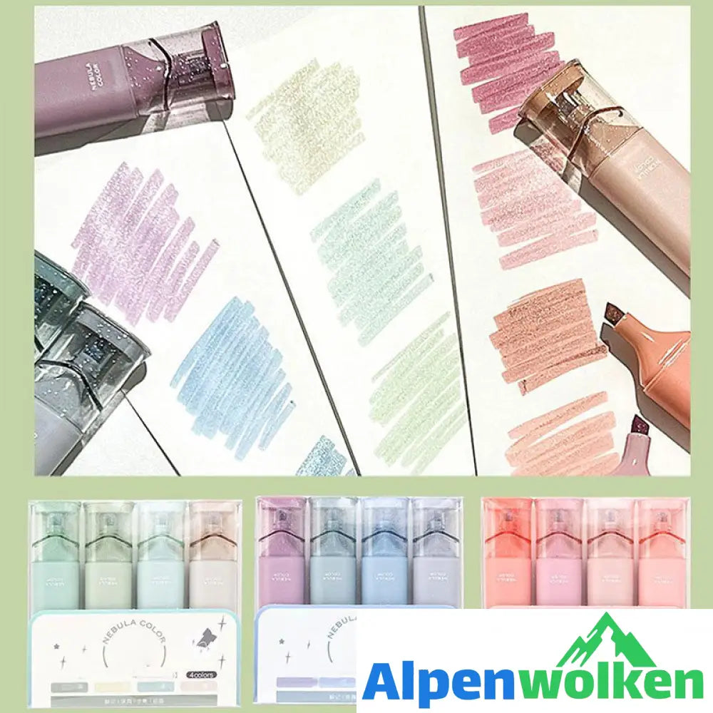 Alpenwolken - Schimmermarker-Set