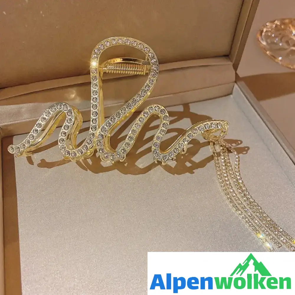 Alpenwolken - Schlange Haarspange mit Strass | festival frisuren