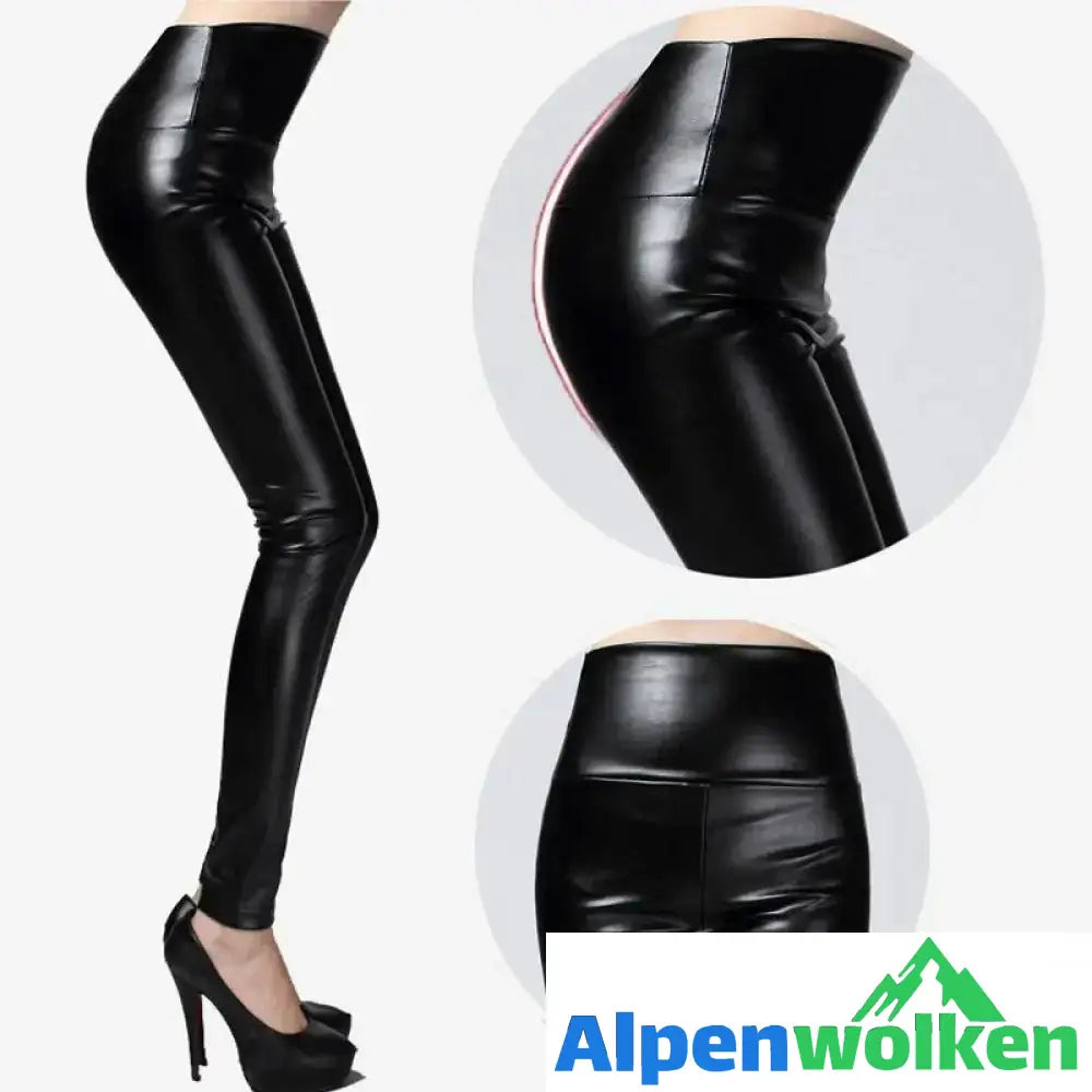 Alpenwolken - Schlanke Kaschmir Lederhose