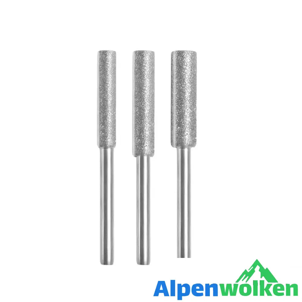 Alpenwolken - Schleifen elektromechanischer Schleifkopf elektrische Feile Schmirgel Silber-3 Stück