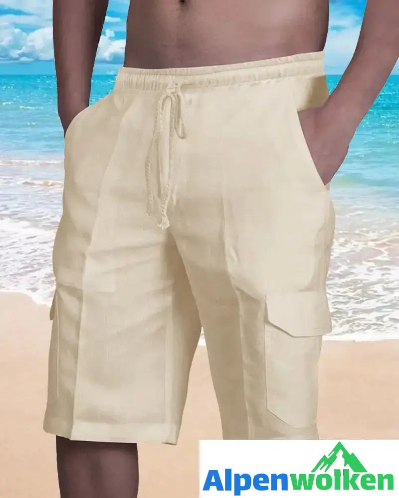 Alpenwolken - Schlichte Strandhose Khaki