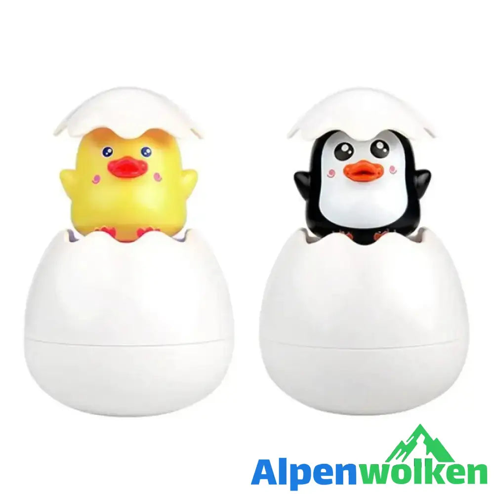 Alpenwolken - Schlüpfen Entlein Spray Badespielzeug | abschiedsgeschenk Kindertagesstätte 1 duckling + 1 penguin