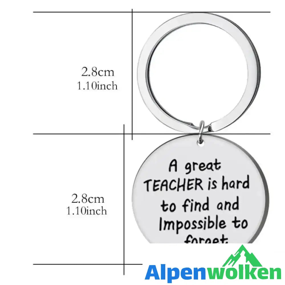 Alpenwolken - Schlüsselanhänger mit inspirierender Wörter