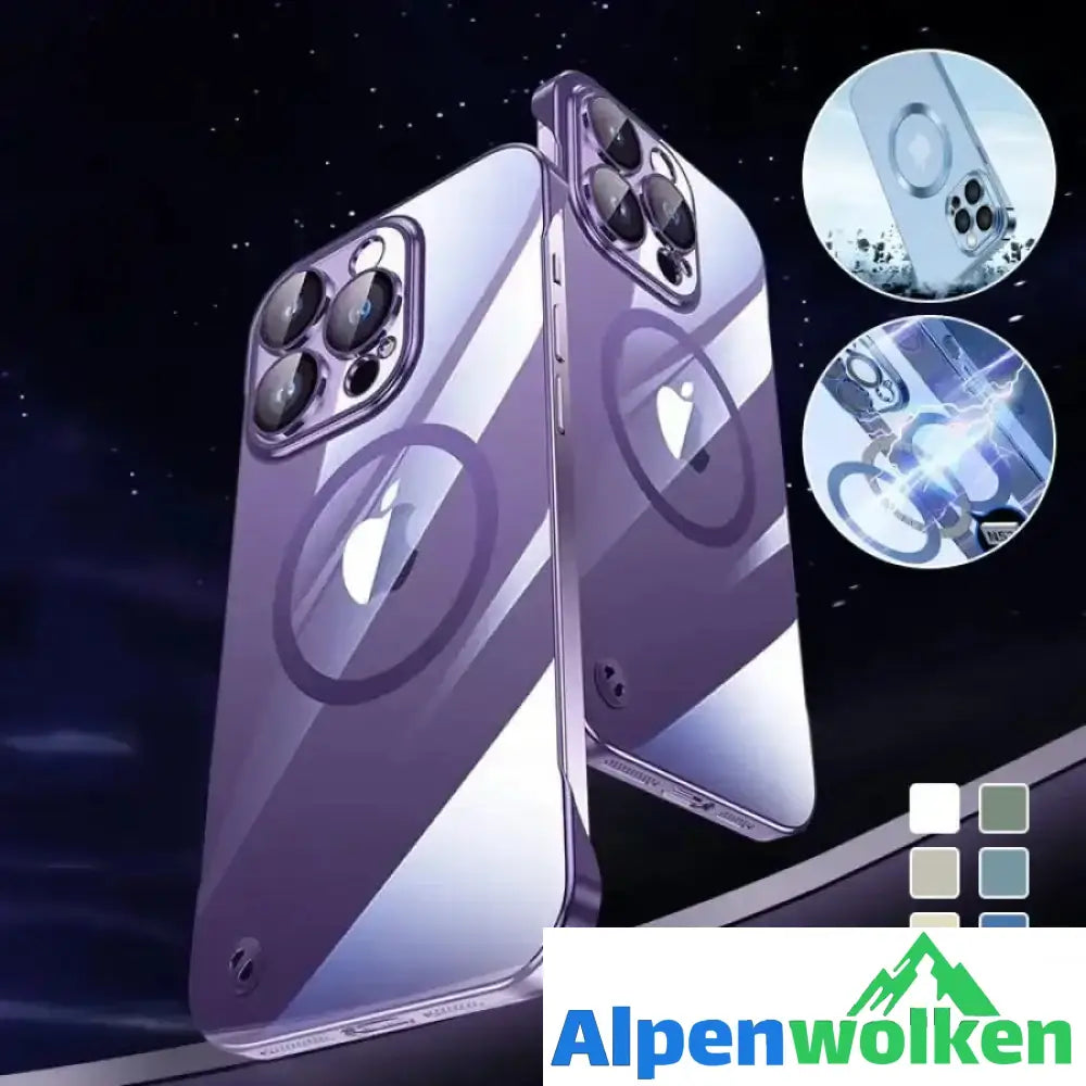 Alpenwolken - 🎊Schlussverkauf - 50 % Rabatt🎊Kabellose Magnetische All-Inclusive-iPhone-Hülle mit Galvanik