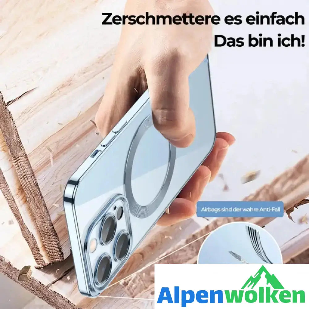 Alpenwolken - 🎊Schlussverkauf - 50 % Rabatt🎊Kabellose Magnetische All-Inclusive-iPhone-Hülle mit Galvanik