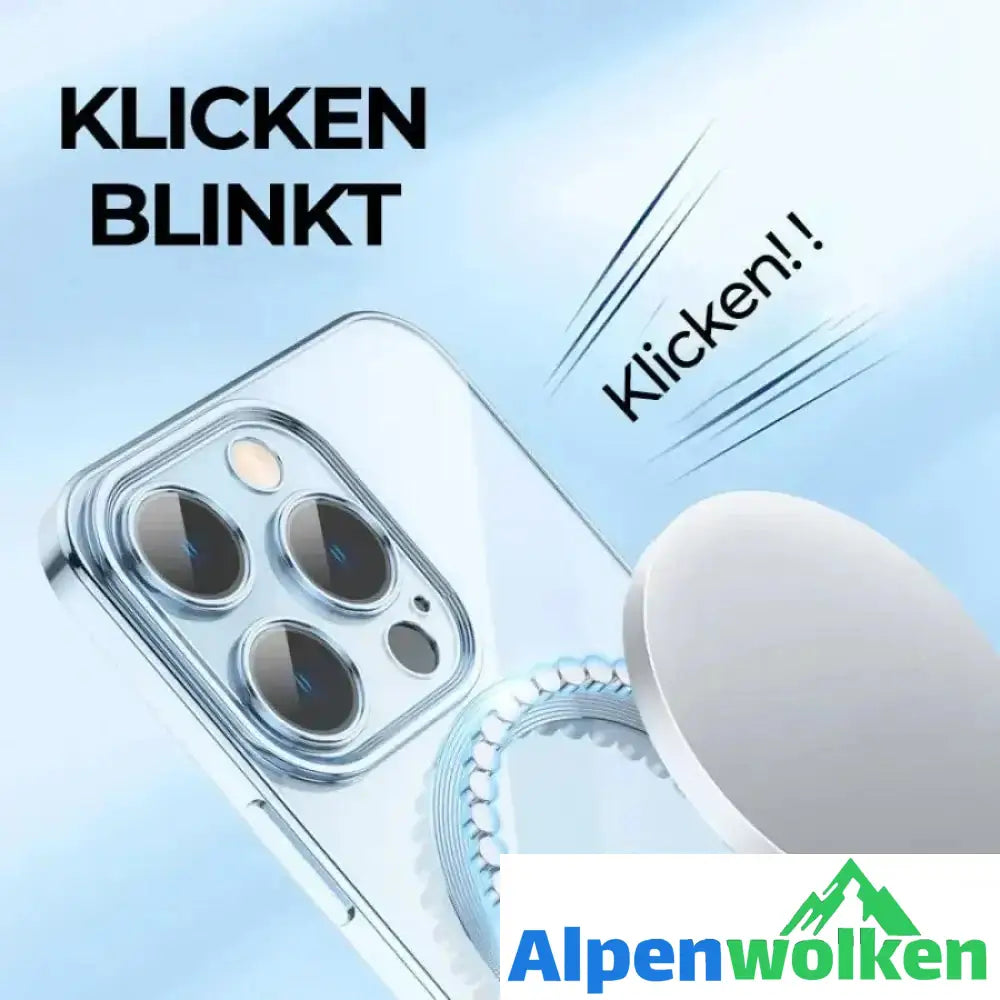 Alpenwolken - 🎊Schlussverkauf - 50 % Rabatt🎊Kabellose Magnetische All-Inclusive-iPhone-Hülle mit Galvanik