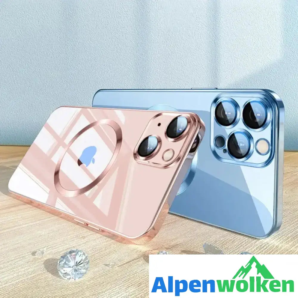 Alpenwolken - 🎊Schlussverkauf - 50 % Rabatt🎊Kabellose Magnetische All-Inclusive-iPhone-Hülle mit Galvanik