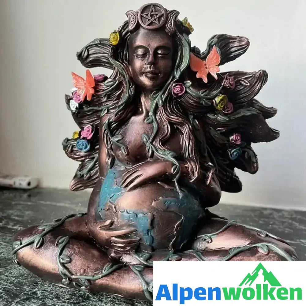 Alpenwolken - Schmetterling Mutter Erde Gaia Statue