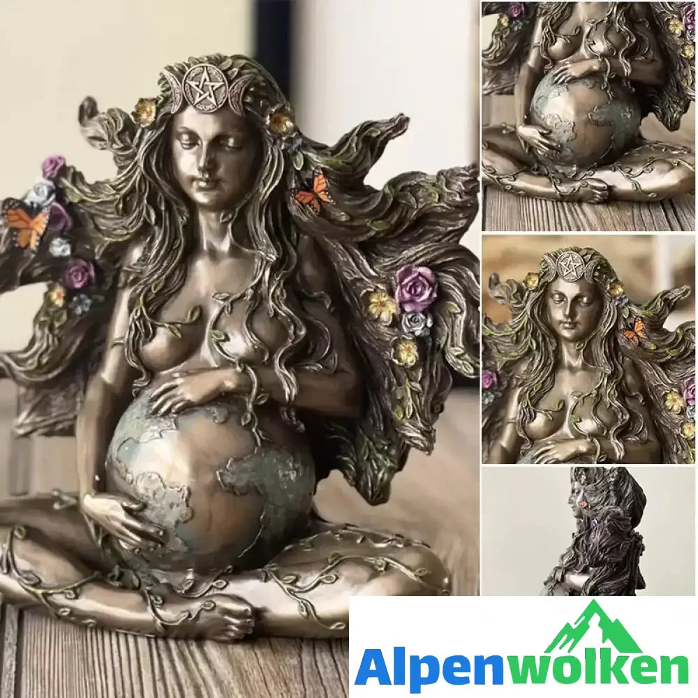 Alpenwolken - Schmetterling Mutter Erde Gaia Statue