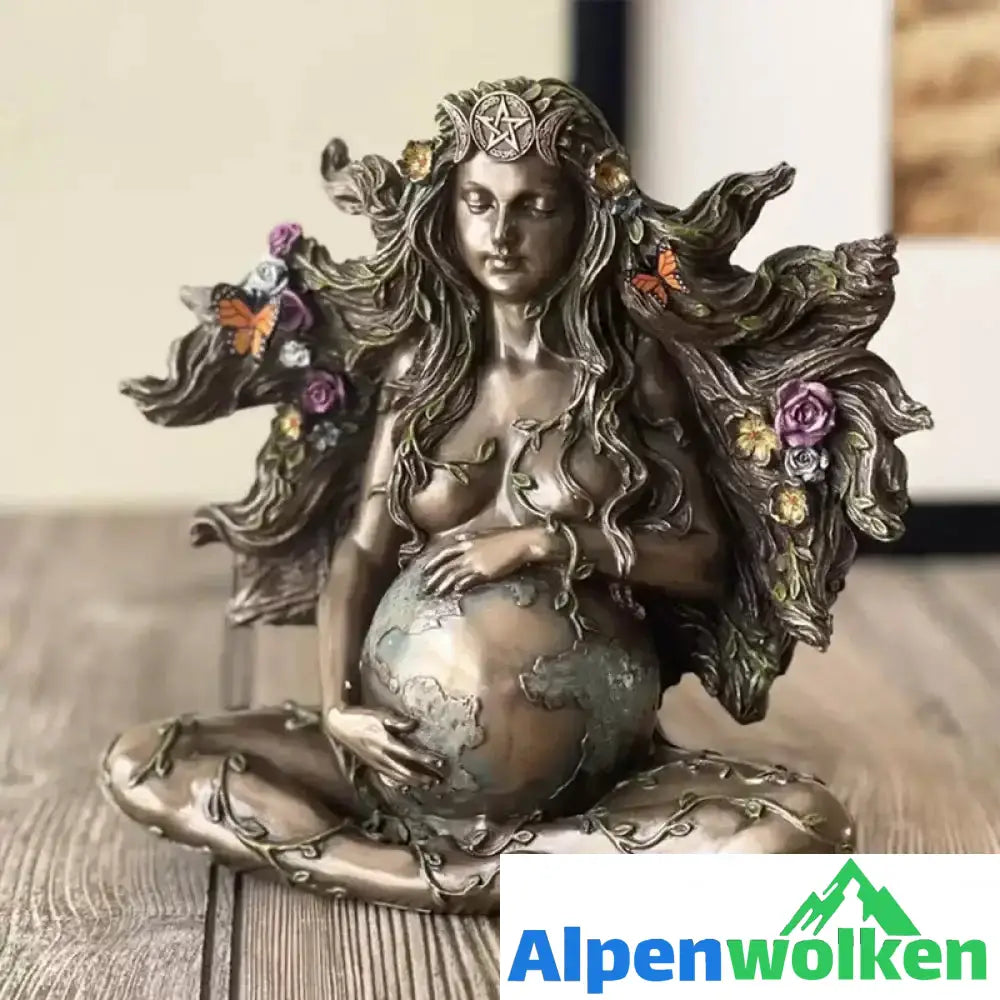 Alpenwolken - Schmetterling Mutter Erde Gaia Statue