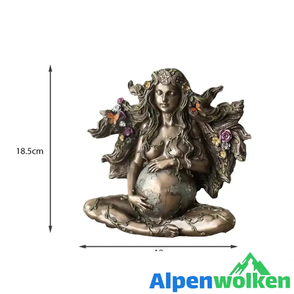 Alpenwolken - Schmetterling Mutter Erde Gaia Statue