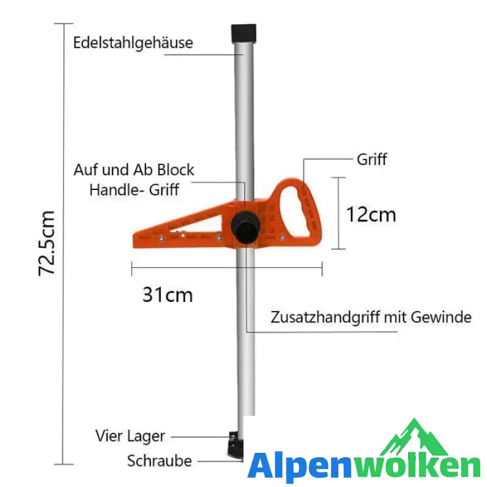 Alpenwolken - Schneidwerkzeug für Gipskartonplatten mit Doppelklinge