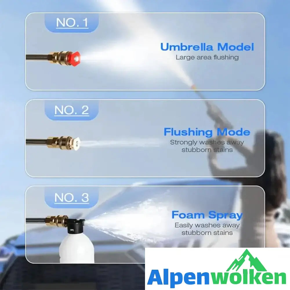 Alpenwolken - Schnurlose tragbare Hochdruck-Sprühwasserpistole