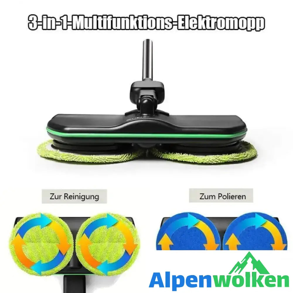 Alpenwolken - Schnurloser wiederaufladbarer elektrischer Mopp