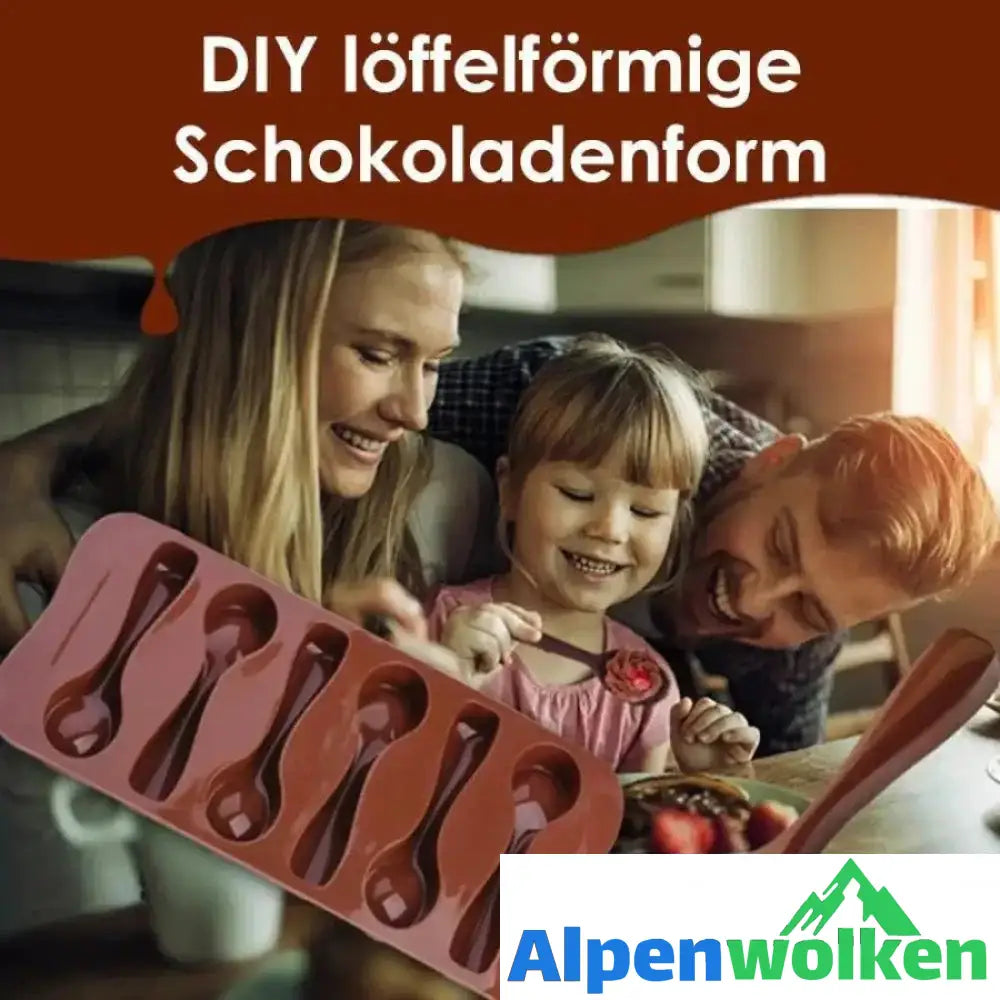 Alpenwolken - Schokoladenlöffelform