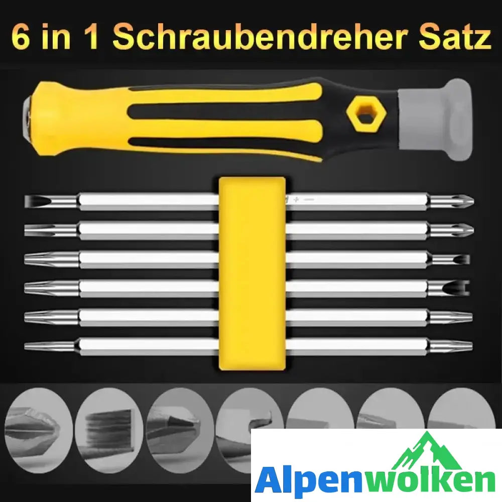 Alpenwolken - Schraubendreher 1 Satz (6 Stück)