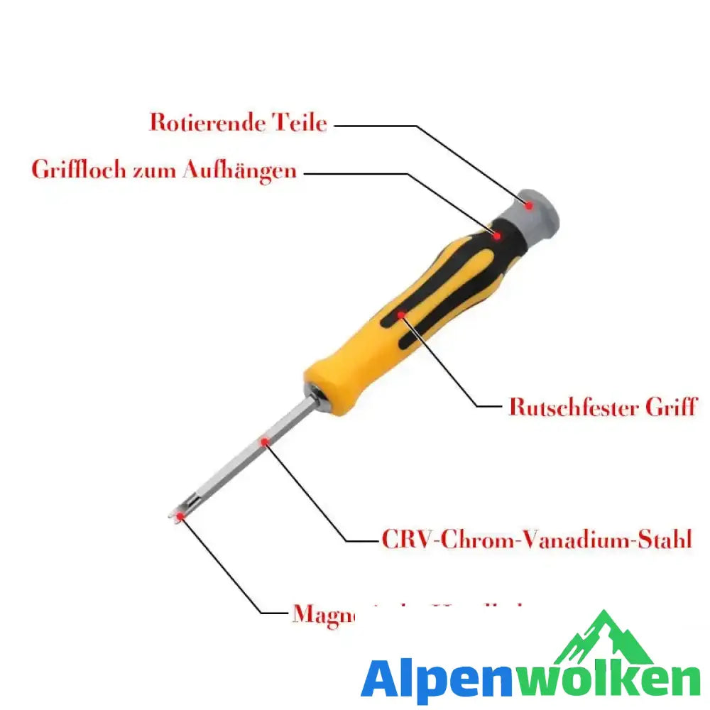 Alpenwolken - Schraubendreher 1 Satz (6 Stück)