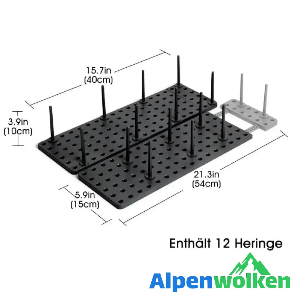 Alpenwolken - Schublade ausziehbares Geschirrregal