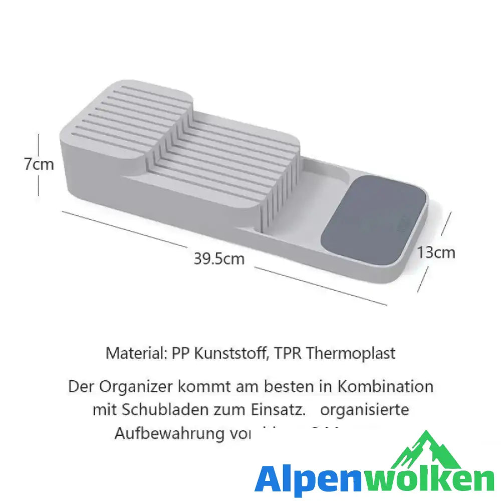 Alpenwolken - Schubladeneinsatz für Messeraufbewahrung