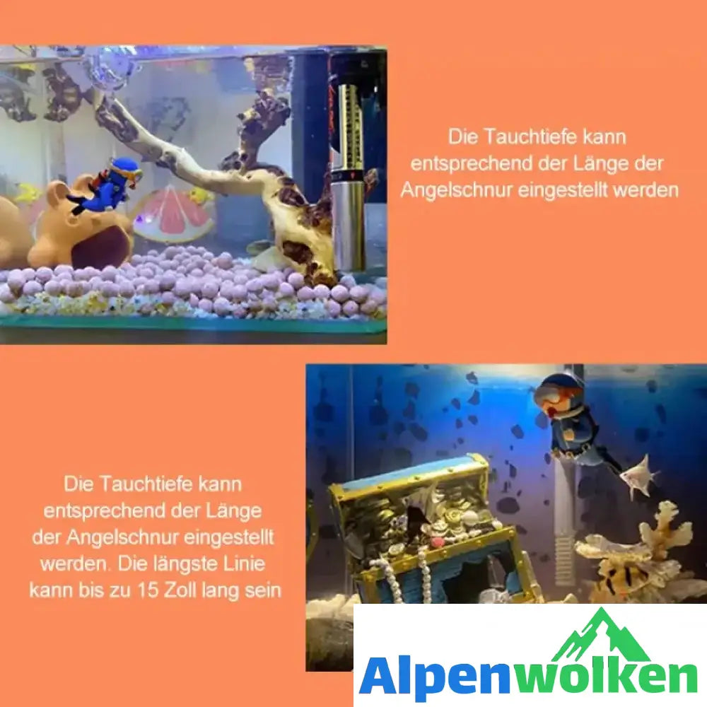 Alpenwolken - Schwimmender Taucher - Aquarium Ornament