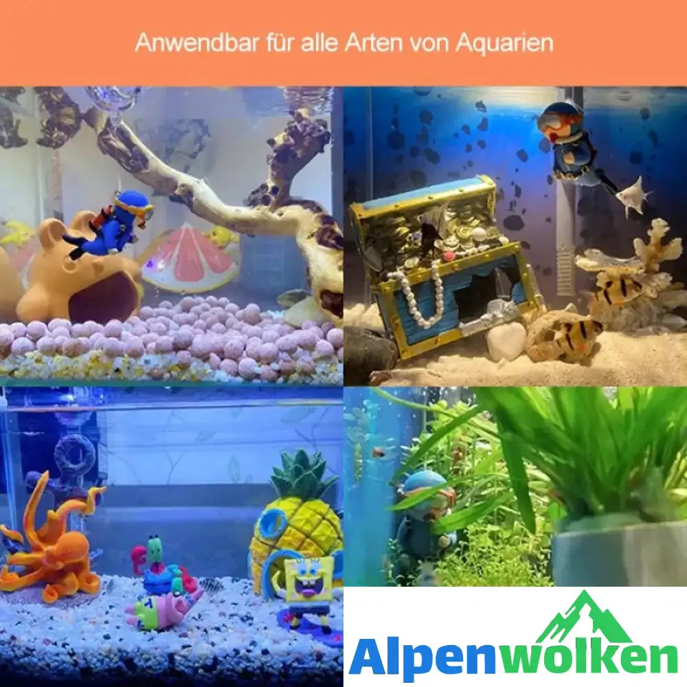 Alpenwolken - Schwimmender Taucher - Aquarium Ornament