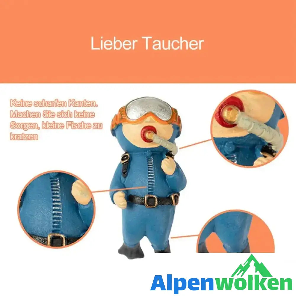 Alpenwolken - Schwimmender Taucher - Aquarium Ornament