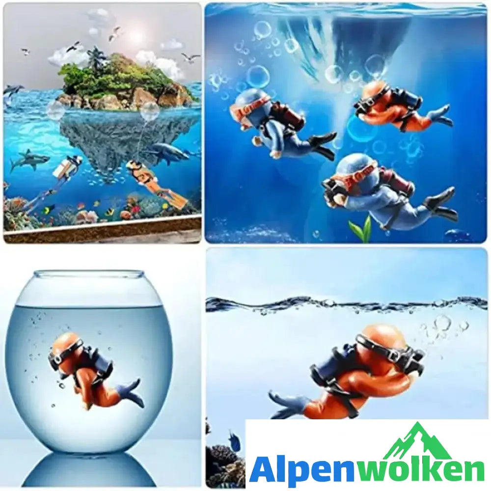 Alpenwolken - Schwimmender Taucher - Aquarium Ornament