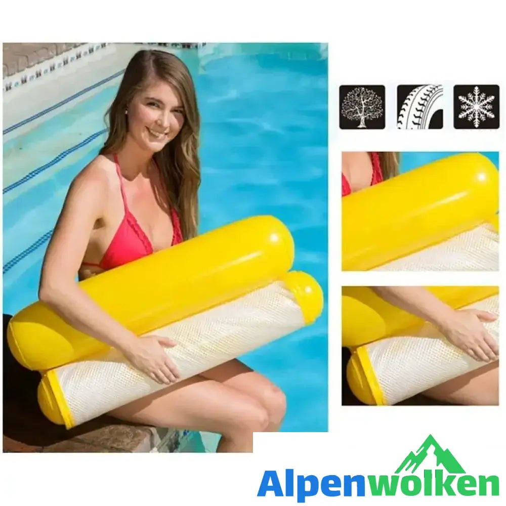 Alpenwolken - Schwimmendes Schwimmbett und Liegestuhl Grundlegend