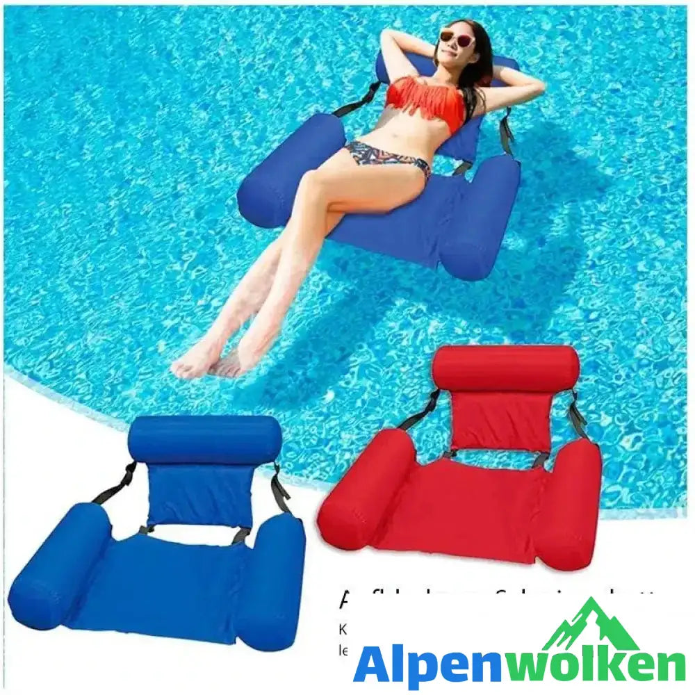 Alpenwolken - Schwimmendes Schwimmbett und Liegestuhl Upgrade