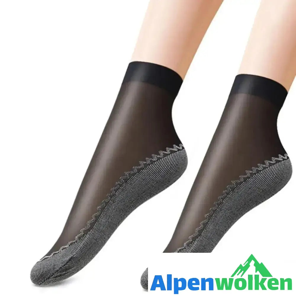 Alpenwolken - Seidige Anti-Rutsch-Baumwollsocken（5 PAARE）