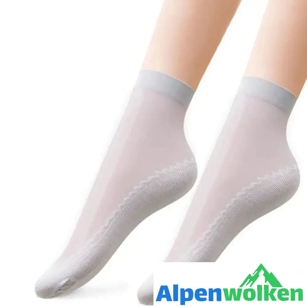 Alpenwolken - Seidige Anti-Rutsch-Baumwollsocken（5 PAARE）