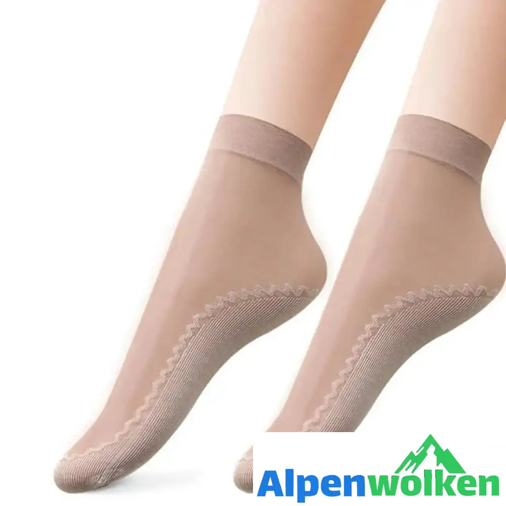 Alpenwolken - Seidige Anti-Rutsch-Baumwollsocken（5 PAARE）