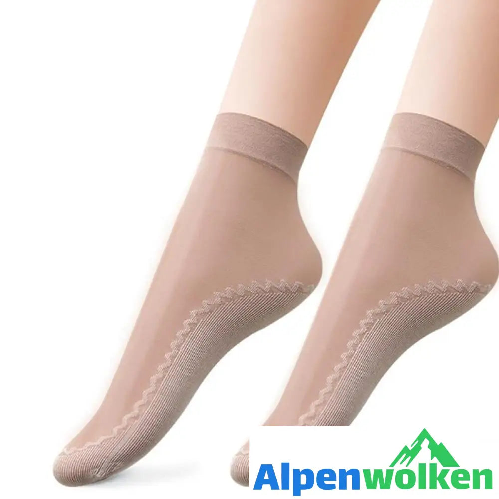 Alpenwolken - 💐Seidige rutschfeste Baumwollsocken💐