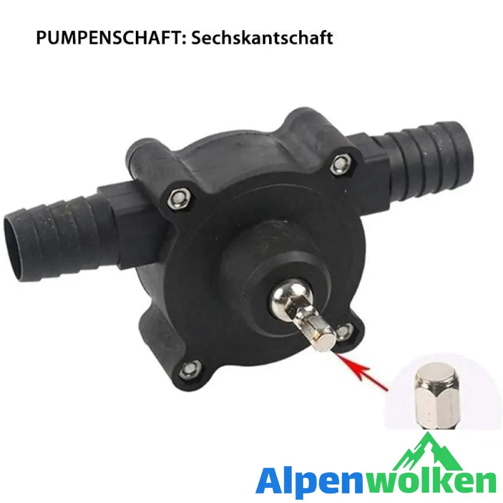 Alpenwolken - Selbstansaugende Wassertransferpumpe mit Handbohrantrieb