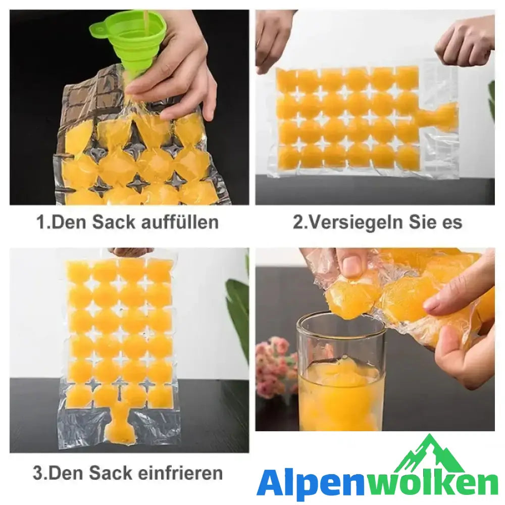 Alpenwolken - Selbstdichtender Eiswürfelform Sack