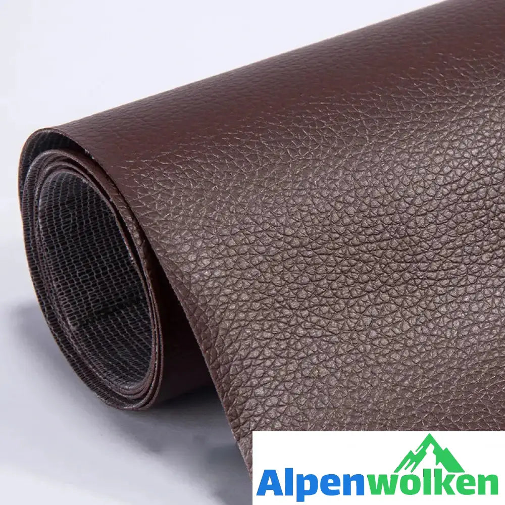 Alpenwolken - Selbstklebende Aufkleber für Ledersofas Dunkel Braun