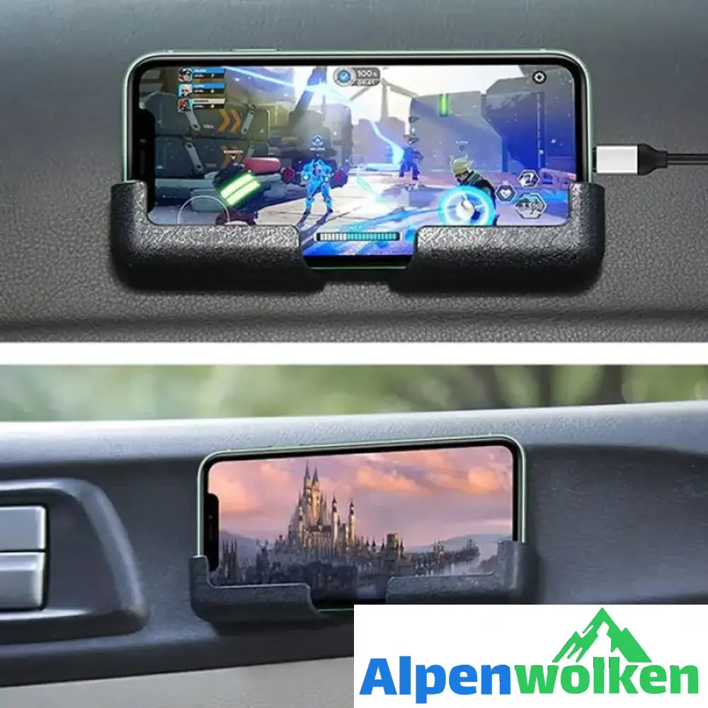 Alpenwolken - Selbstklebende Autotelefonhalterung für das Armaturenbrett